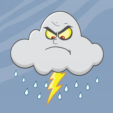 24477331-nube-enojada-con-rayo-y-la-lluvia-de-dibujos-animados
